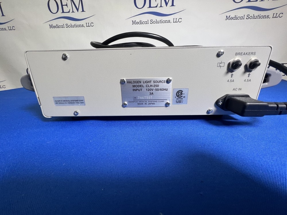 Olympus CLH-250 Halogen Light Source TESTED!!