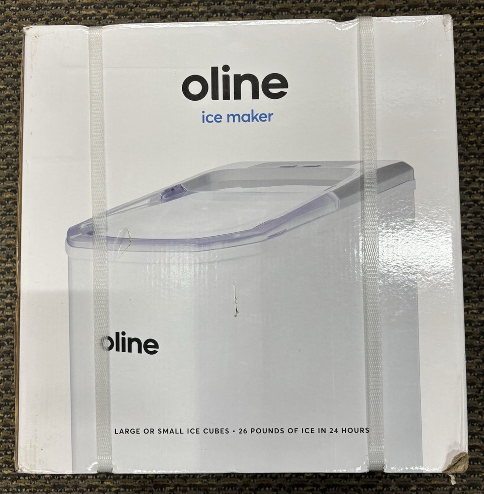 Oline White Portable Countertop Ice Maker