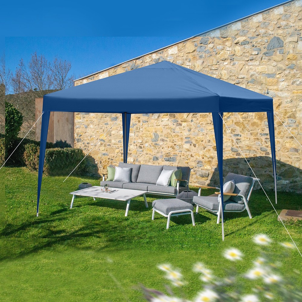 3 x 3m Practical Waterproof Right-Angle Folding Tent Blue