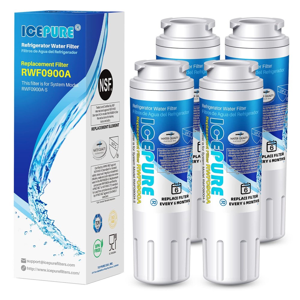 ICEPURE RWF0900A Refrigerator Water Filter Replacement for UKF8001P, 4396395, 4P