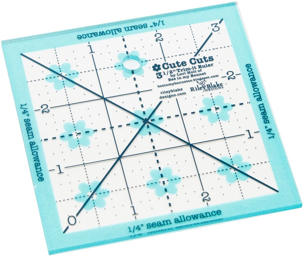 Riley Blake Trim It Square Ruler 3.5"