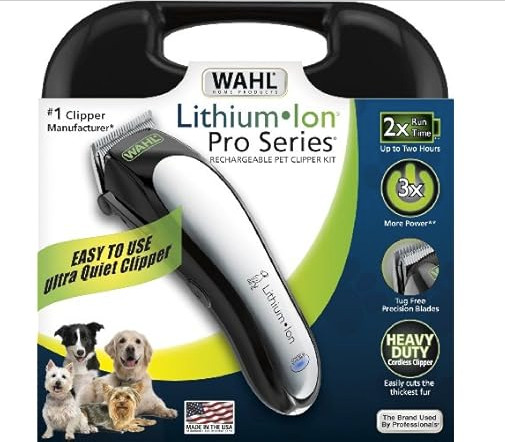 Wahl USA Model 9766 Lithium Ion Pro Series Cordless Animal Clippers Rechargeable