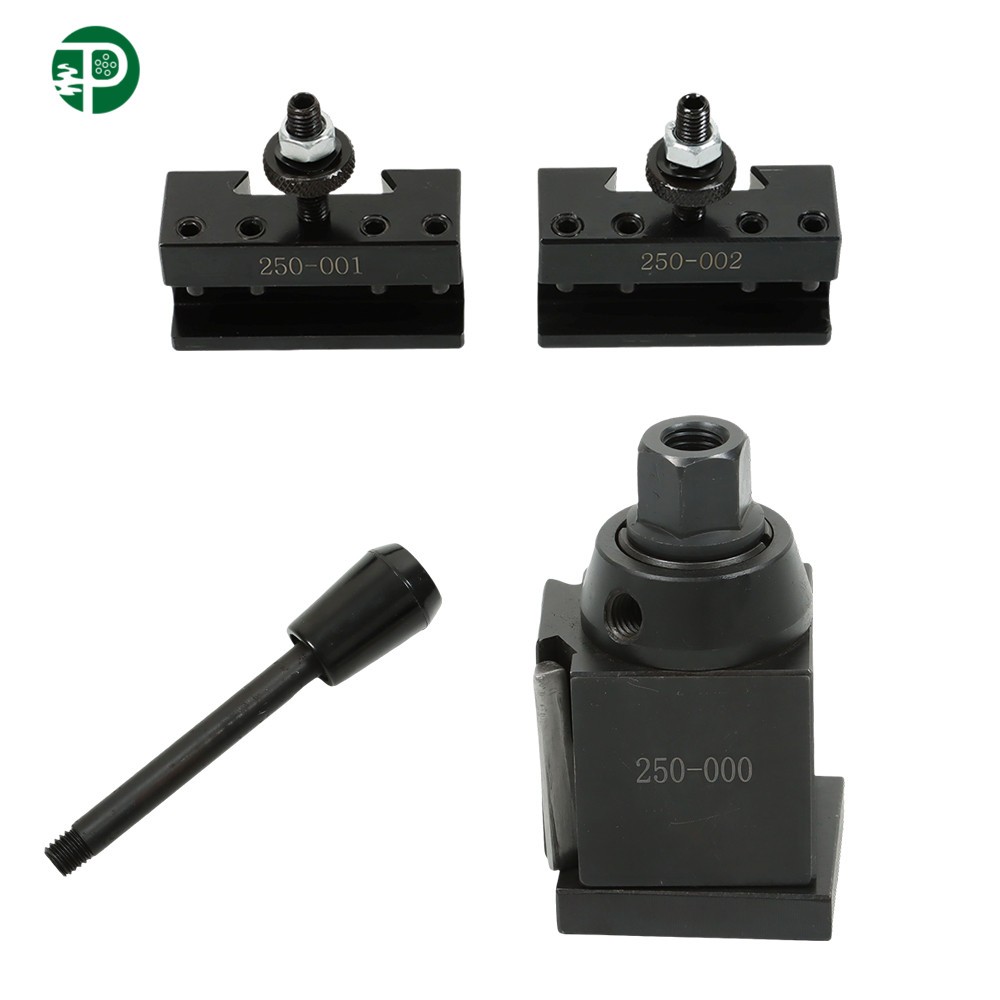 3Pcs Swing Dia 8" OXA 250-000 Wedge Type Quick Change Tool Post Set