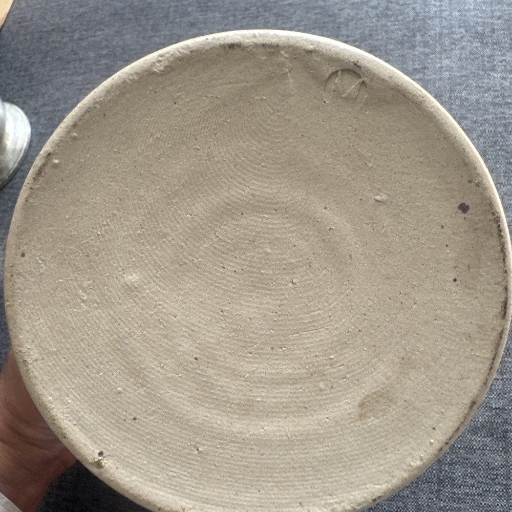 Vintage stoneware jug glazed studio pottery ￼