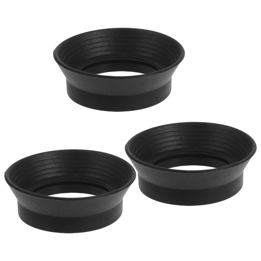 3pcs Rubber Eyecups for Binoculars - Light-Blocking Eyepiece Protector Fits
