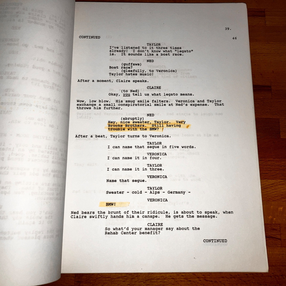 WORTH WINNING (3/1/88) Mark Harmon / Production Script w/Notes / Fox Covers +COA