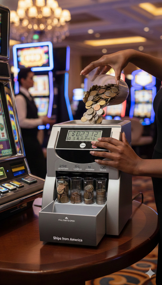 EVEN Pro Digital Coin Counter, Sorter, and Wrapper