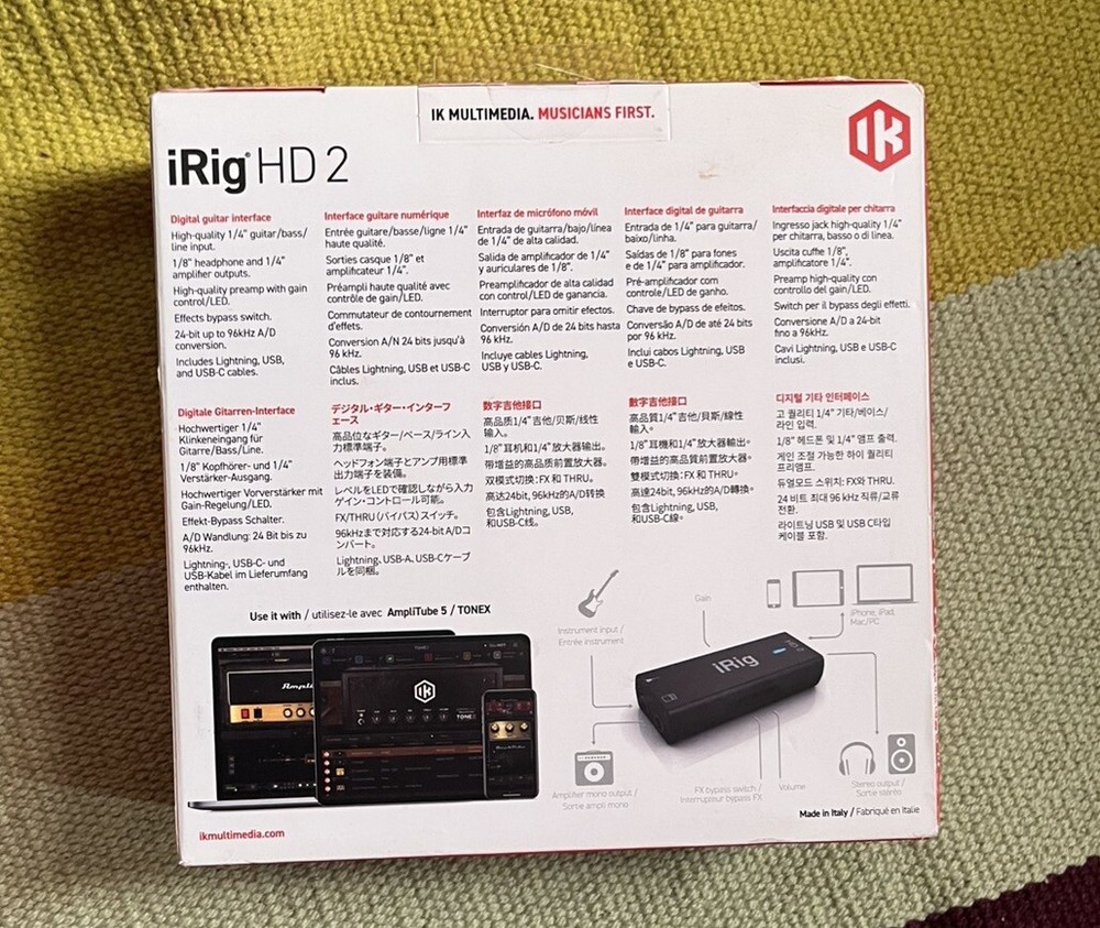 IK Multimedia iRig HD 2 Guitar Interface