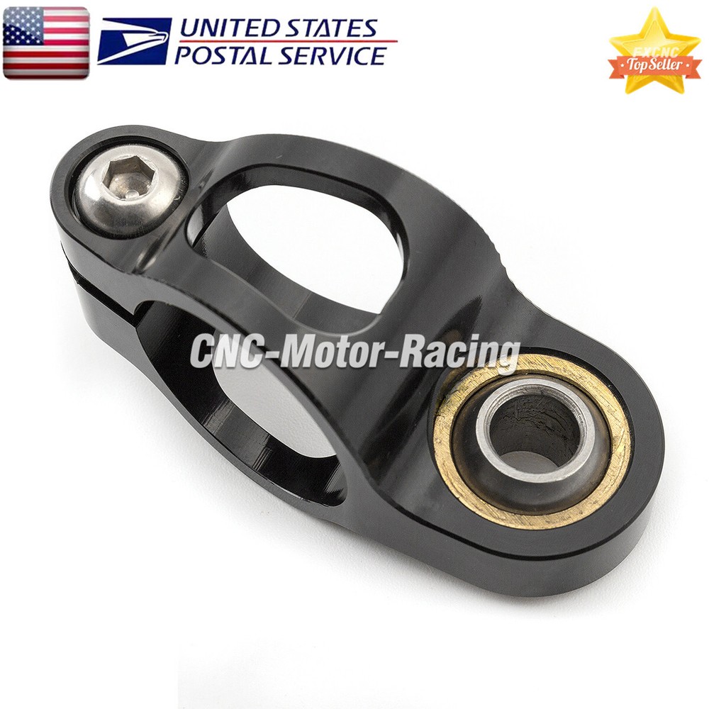 Green+Black Adjustable Steering Damper Stabilizer Linear Shock 255mm Motorcycle