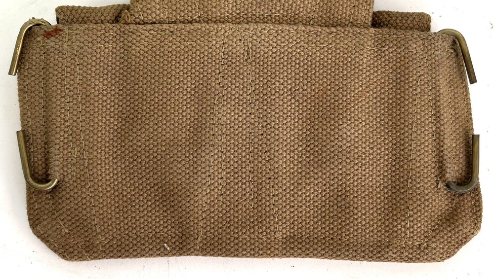 British Military Issue 37 Pattern Empty Triple Ammunition Webbing Pouch