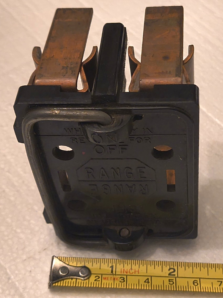 2 MURRAY- 60A 120/240V Fuse Holder Pull Outs "LIGHTING/APPLIANCES & "RANGE"