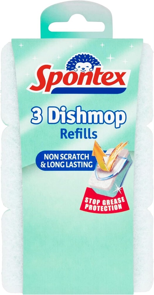 3 Dishmop Non Scratch Spon Refills