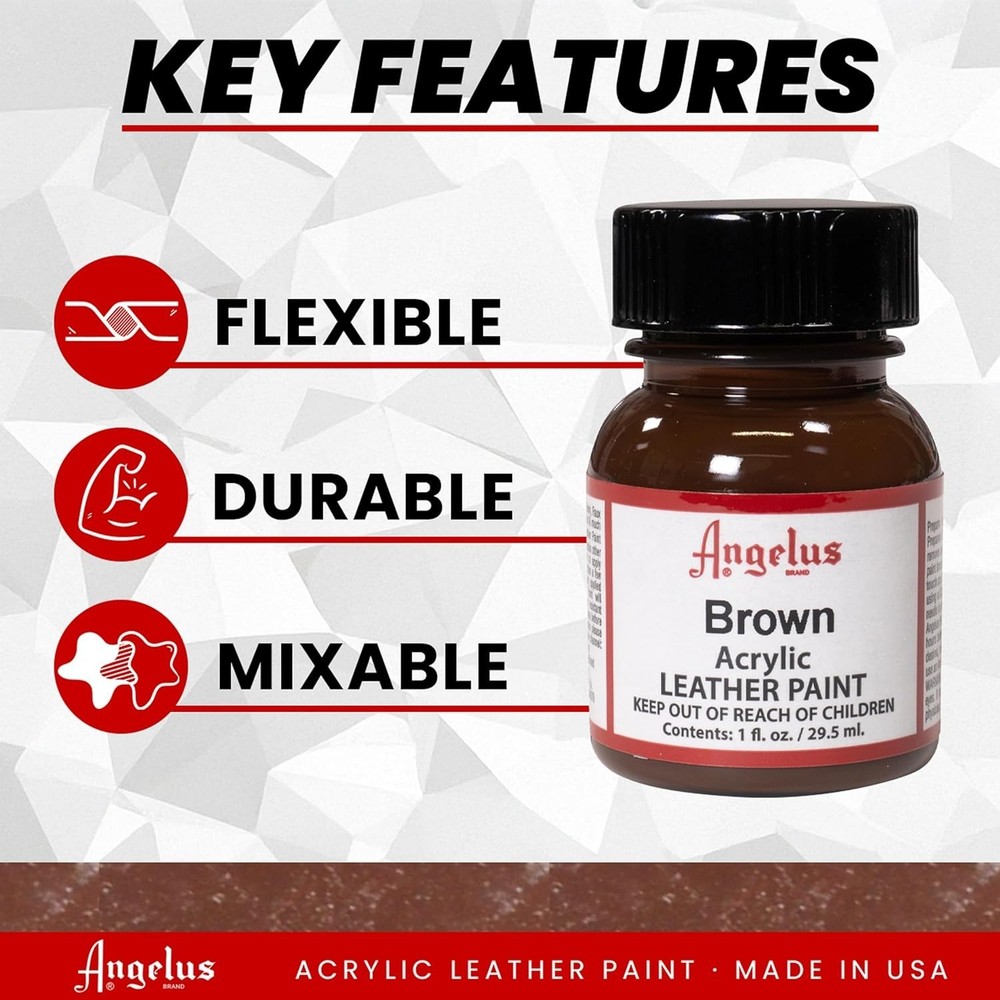 Acrylic Leather Paint, 1 oz., Brown