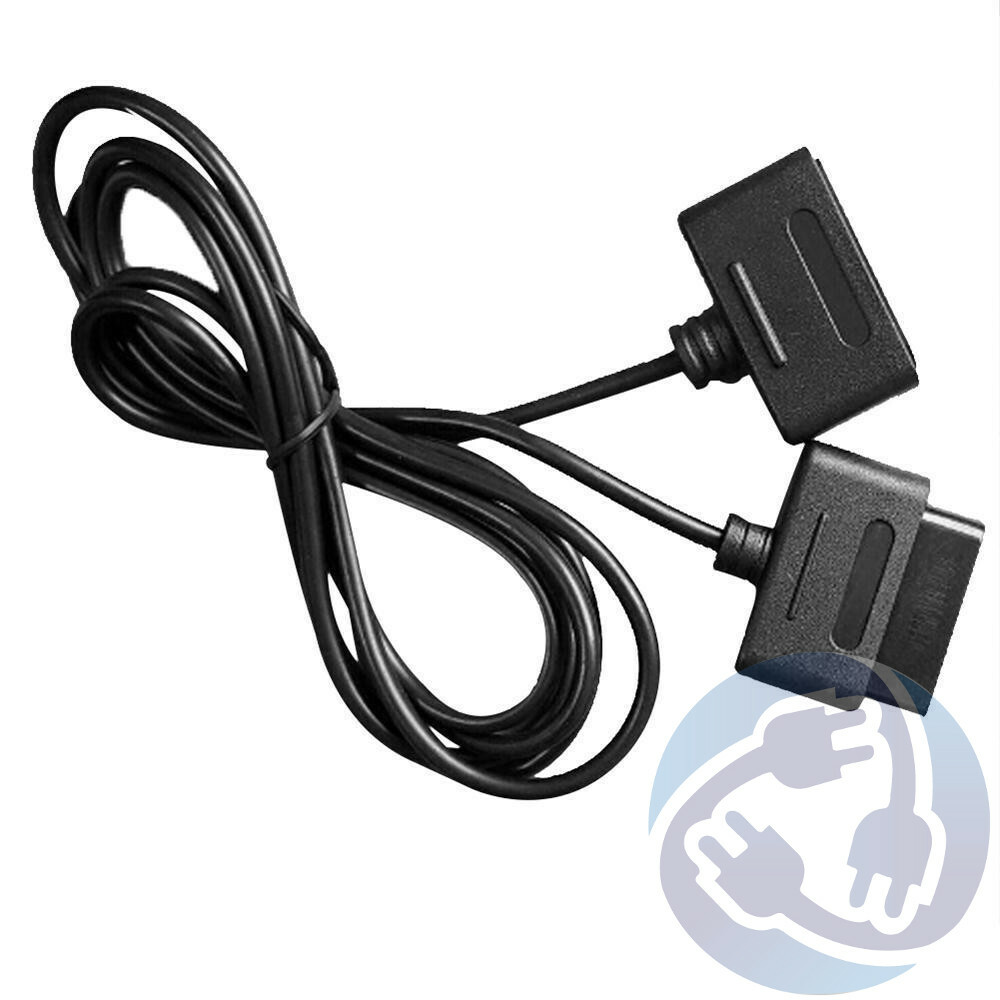 Lot 2x Controller Extension Cable for Original Super Nintendo SNES Game Pad 6 ft