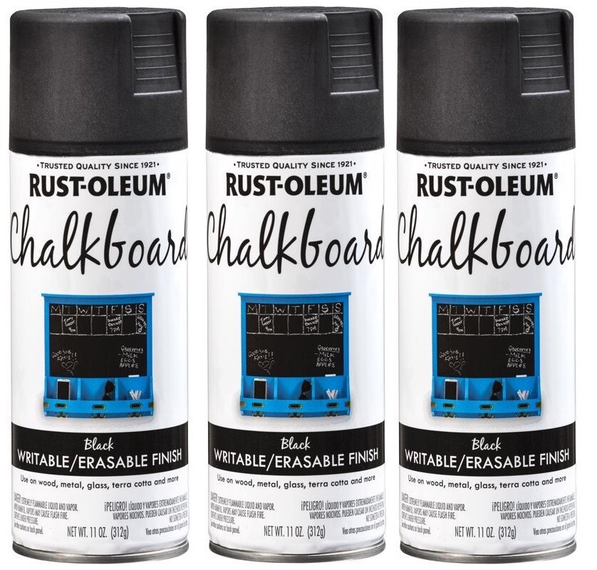 3~ Rust-Oleum Specialty Black Chalkboard Paint 11 oz. Multi-Surface Flat Finish