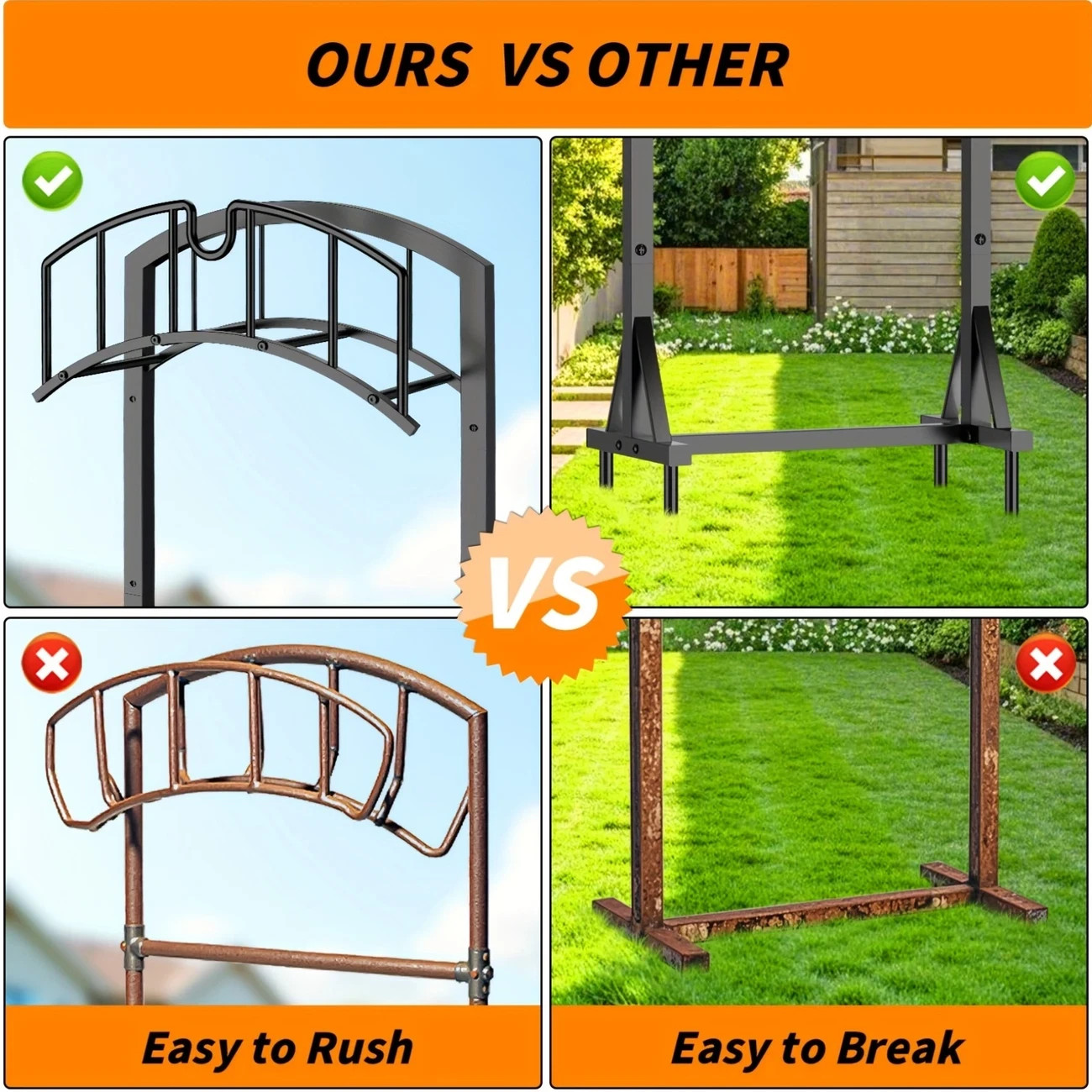 Garden Hose Holder - Upgraded Water Hose Holder Holds 151-feet Hose, Heavy Duty