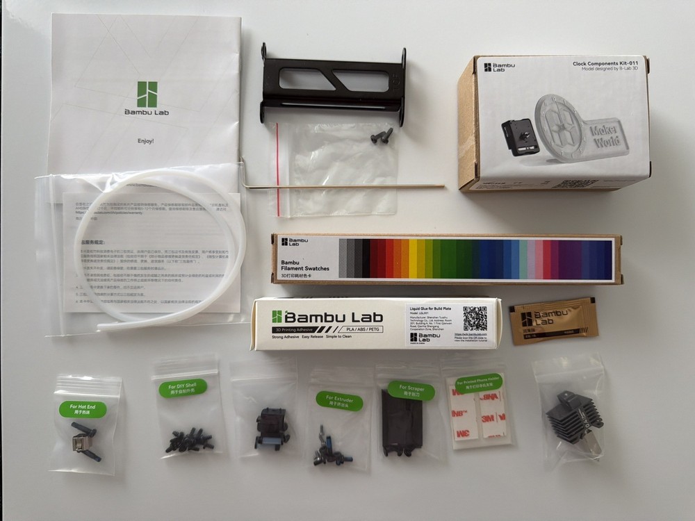 Bambu Lab P1P 3D Printer Black Desktop Model Fully Working