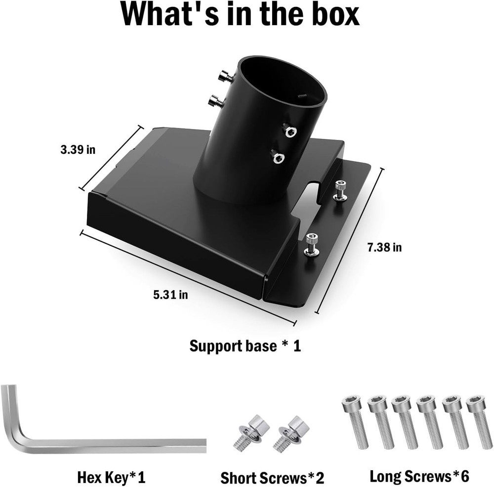 Multi-Functional Starlink V3 Pipe Adapter - Precision Engineered for Stability