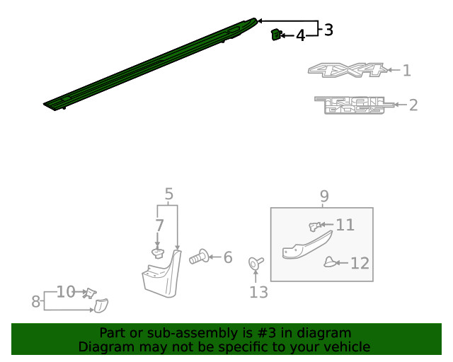 Genuine GM Upper Molding 84493661