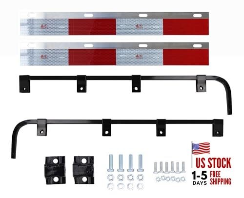 E-Coating Black Mud Flap Hanger Bracket with Hardware Sold by Pair