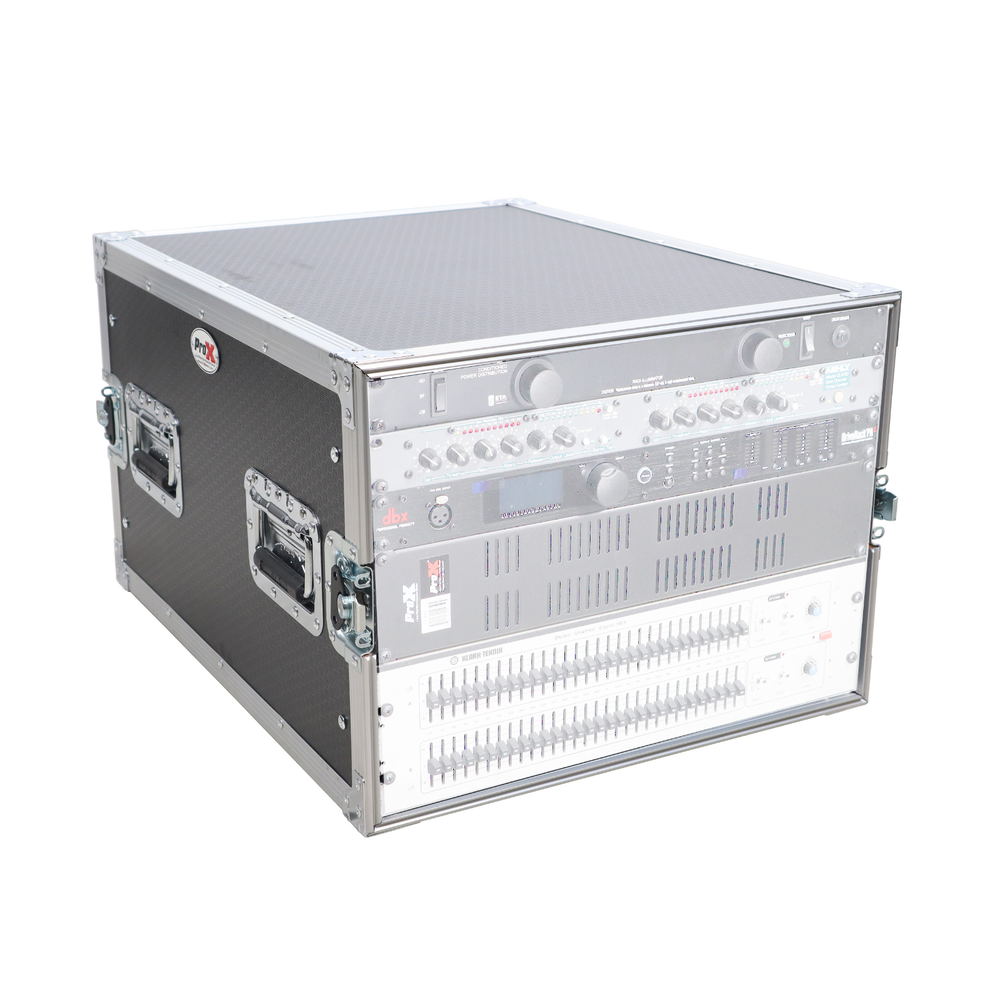ProX T-8RSS24 8U Space Amp Rack Mount ATA Flight Case 24 Inch Depth