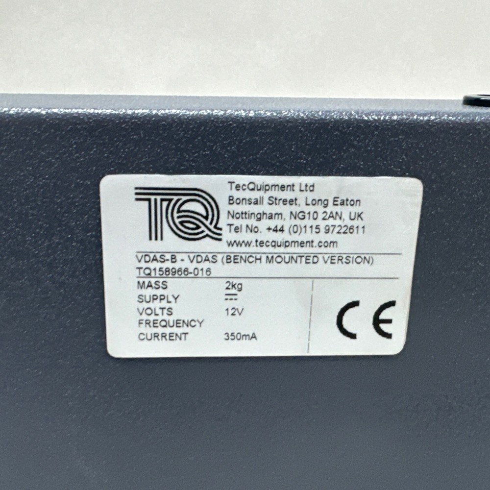 TecQuipment Vdas Versatile Data Acquisition System Controller VDAS-B W/ Analogue