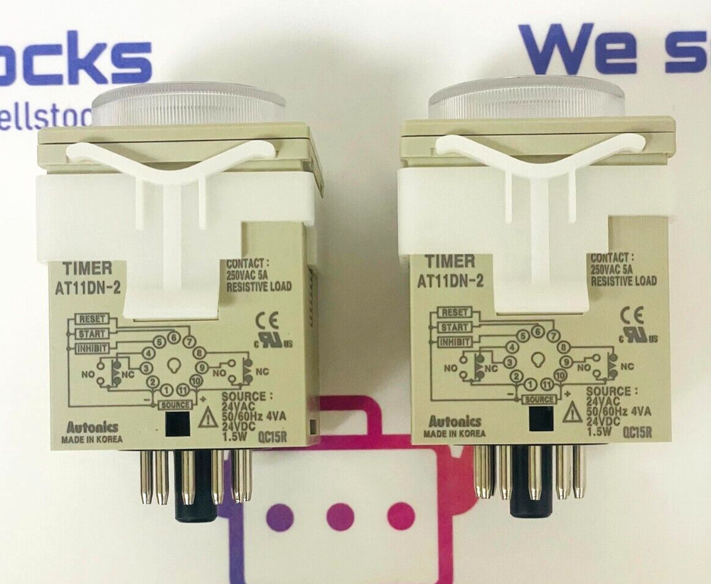 AUTONICS AT11DN-2 Multi Function Analog Timer ( Lot Of 2 Pcs )