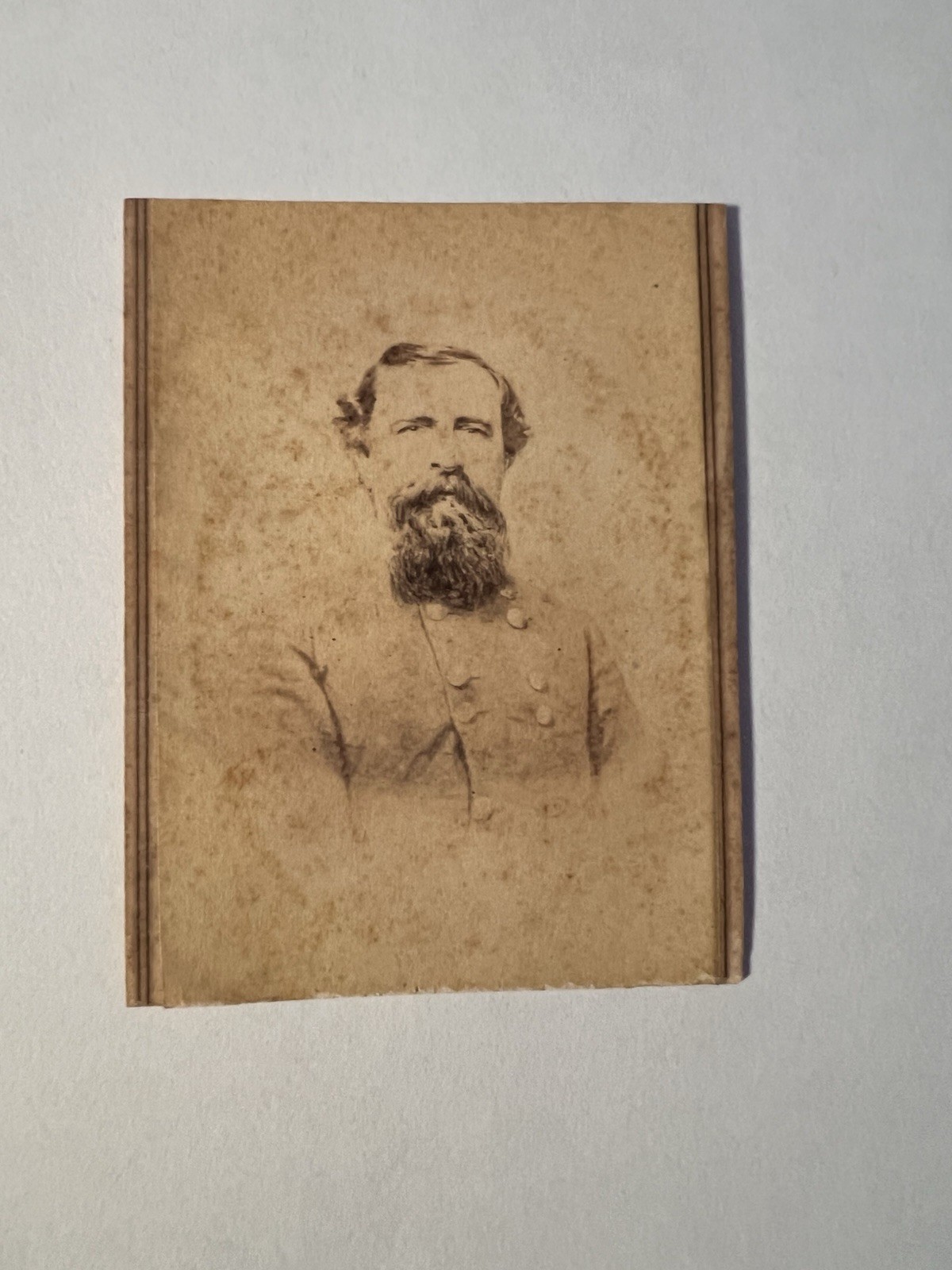 Civil War Carte De Visite CDV General Thomas Taylor - Bad Cut