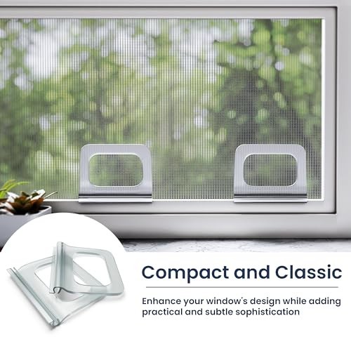 Universal Clear Window Screen Pull Tabs - 20 Pack, Durable Weather-Resistant Lif