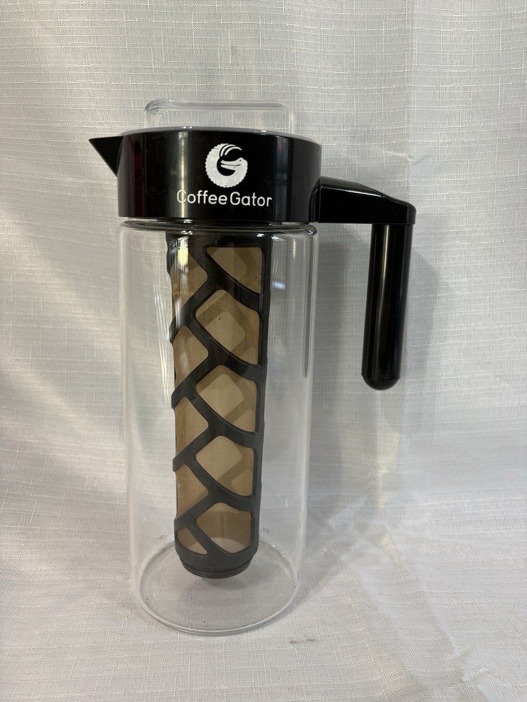 Coffee Gator Cold Brew Coffee Maker 47 oz Pitcher Glass Carafe MISSING CAP