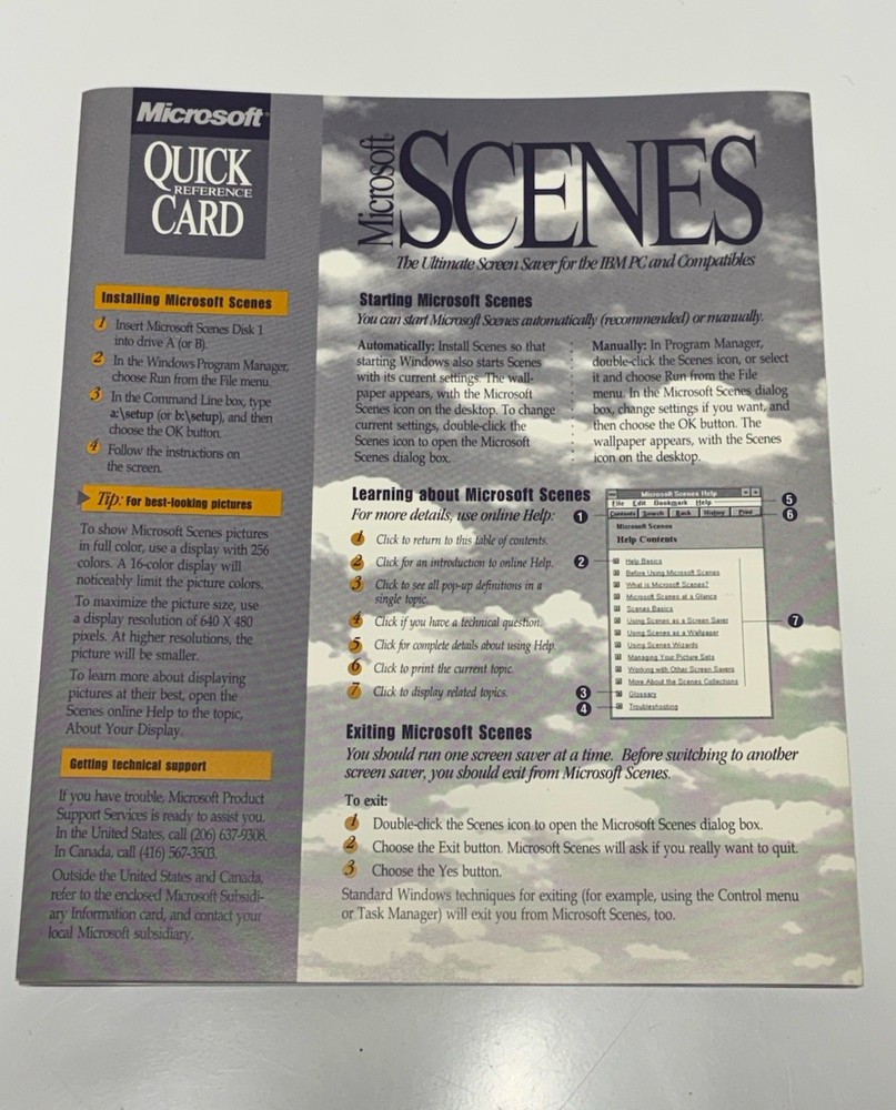 Microsoft 100% Complete Scenes Impressionists Collection Screen Savers Big Box