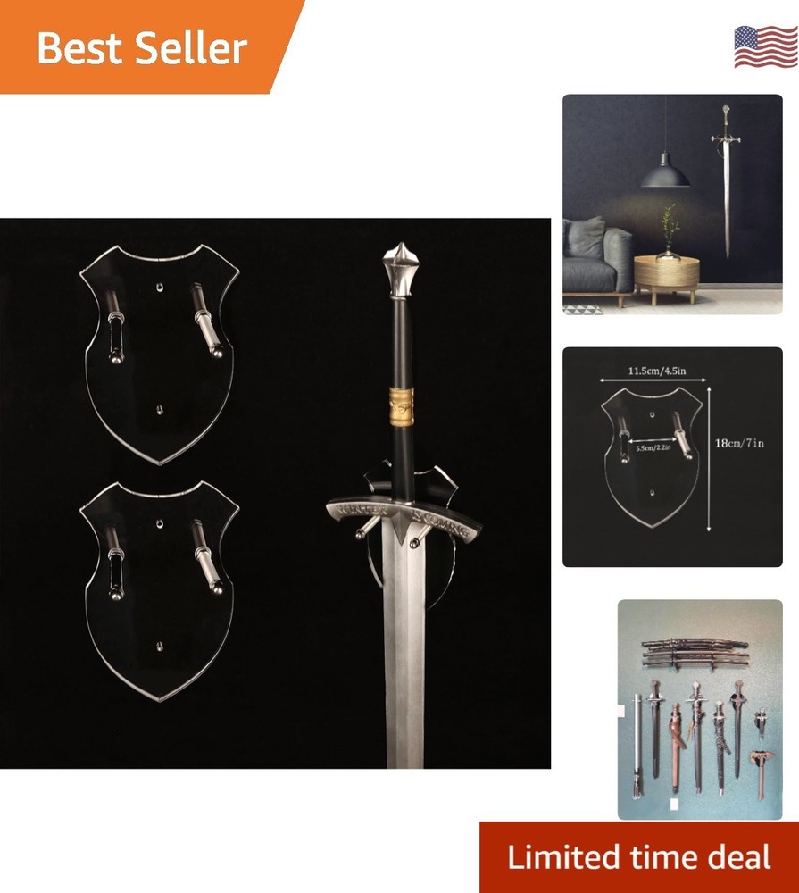 Multi-Purpose Transparent Sword Rack - Easy Assembly Display Solution
