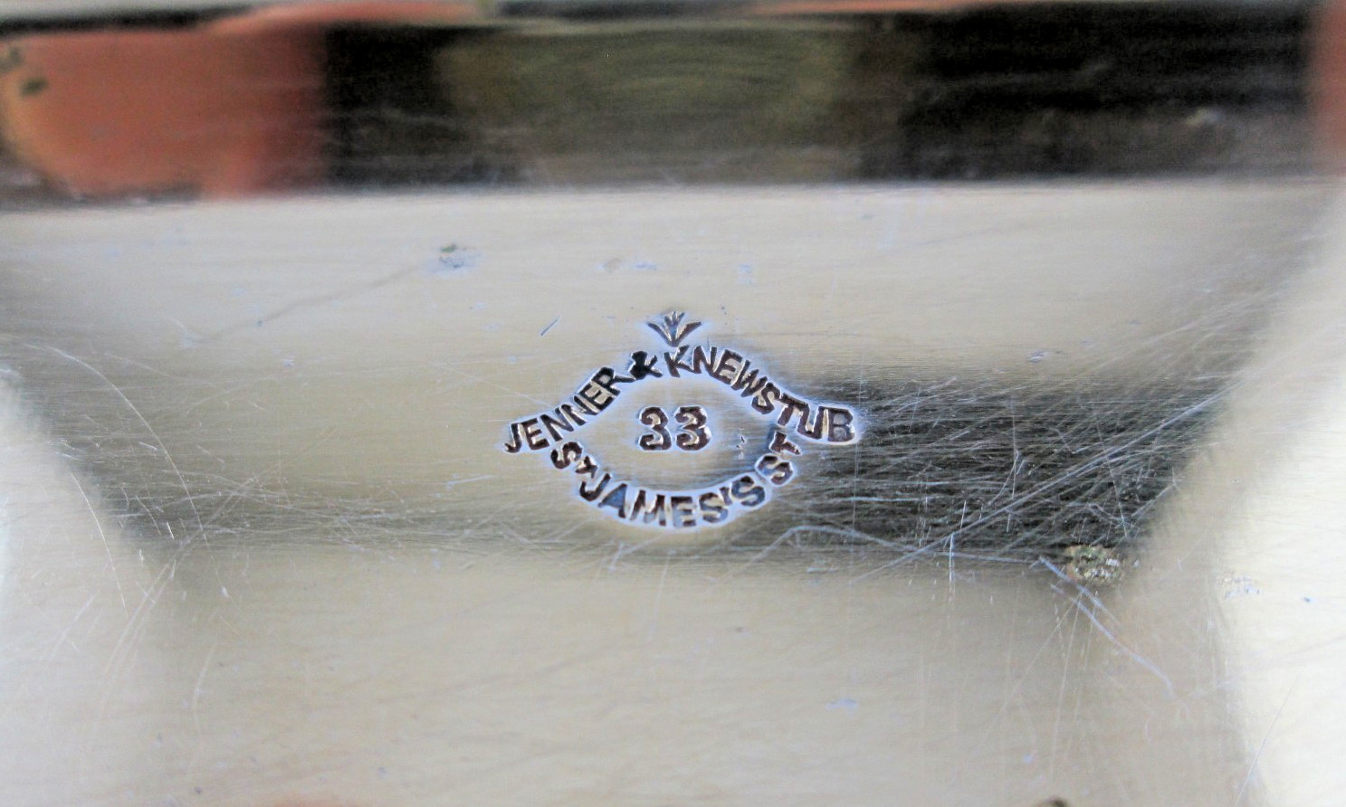 Victorian Antique Leather Case Sterling Silver Spirit Flask plus Cigarette Case