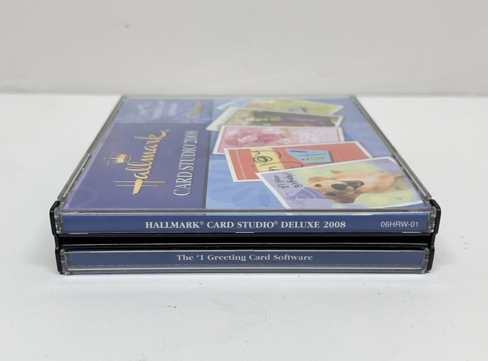 Hallmark Card Studio 2008 CD for PC Windows with Clipart & Projects-Used