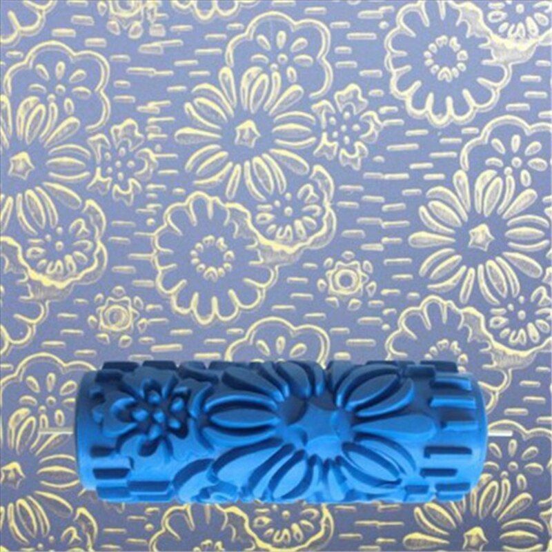 5inch Embossed Paint Roller Wall Texture l Brush Floral Pattern Decoration
