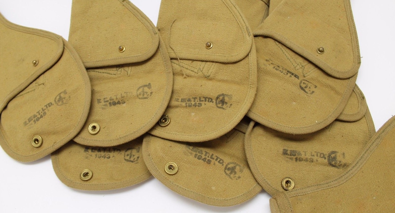 1943 British 455 webley holster tan canvas fits US 45 unclear marks each E7510