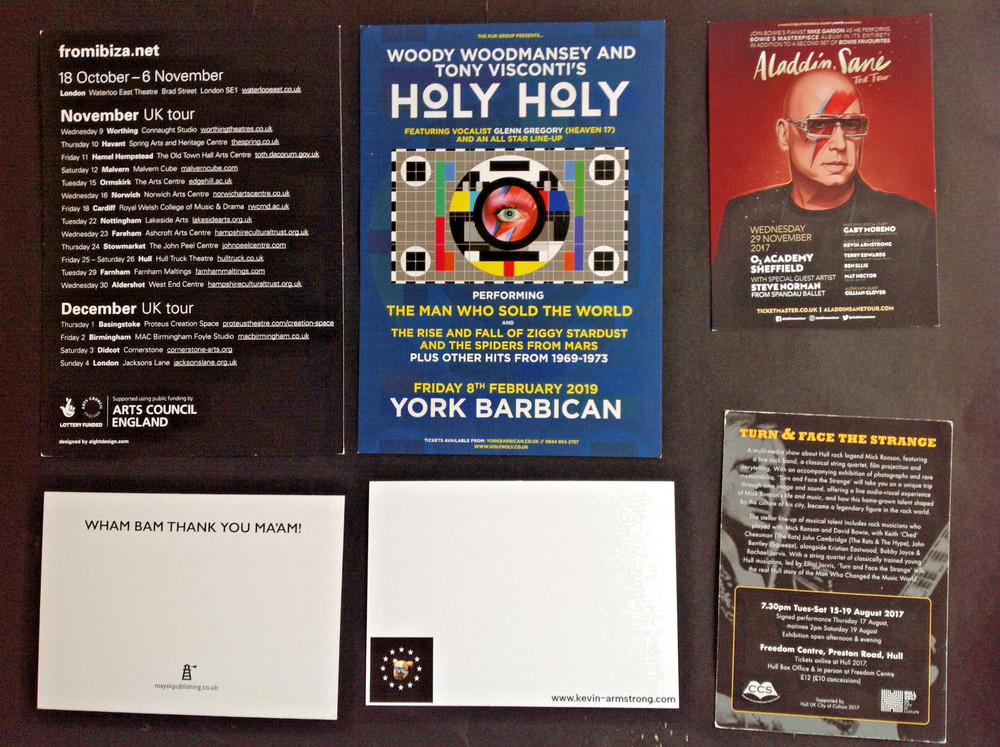 David Bowie Related Flyers & Postcards