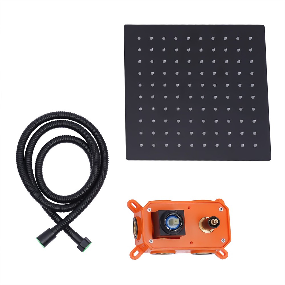 3 Function 10 Inch Rainfall Shower Head Bathroom Shower Spary System Combo Kit