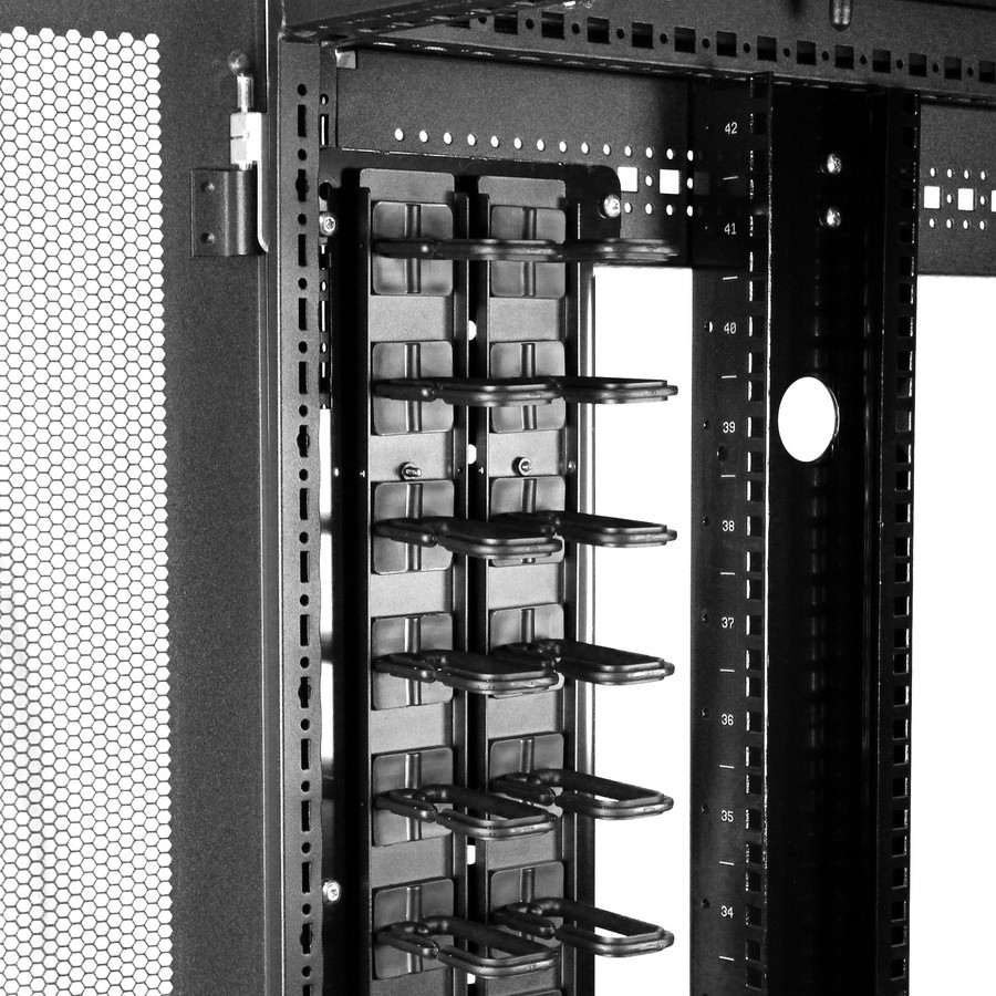 StarTech CMVER40UD 6ft Vertical Cable Organizer D-Ring Panel