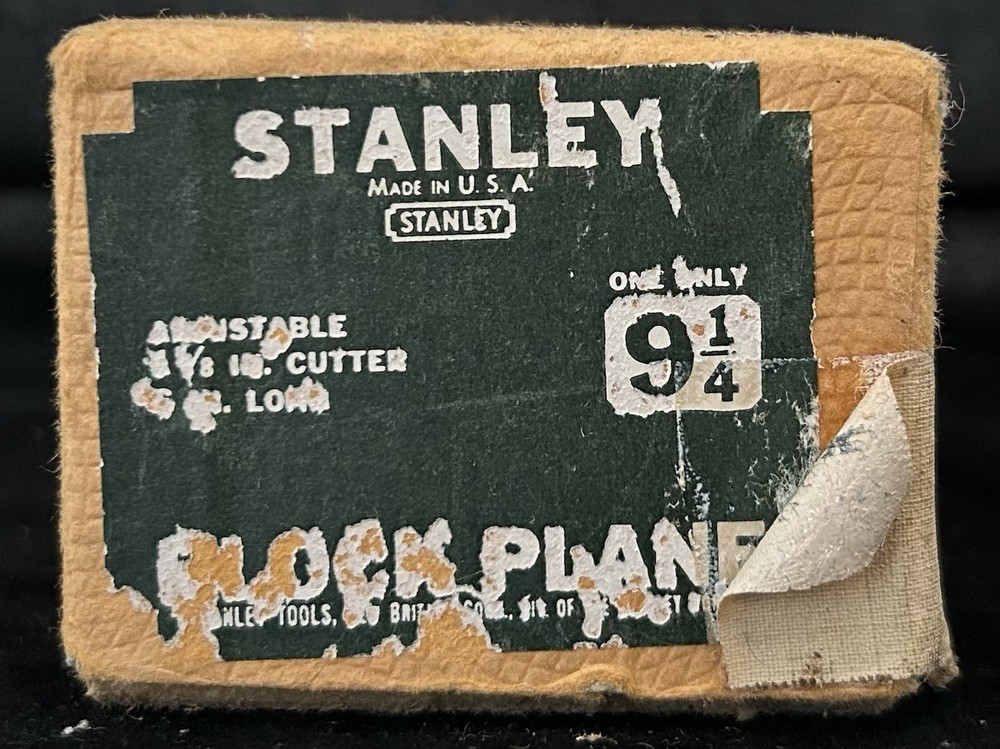 Stanley 9 1/4 Plane In Box