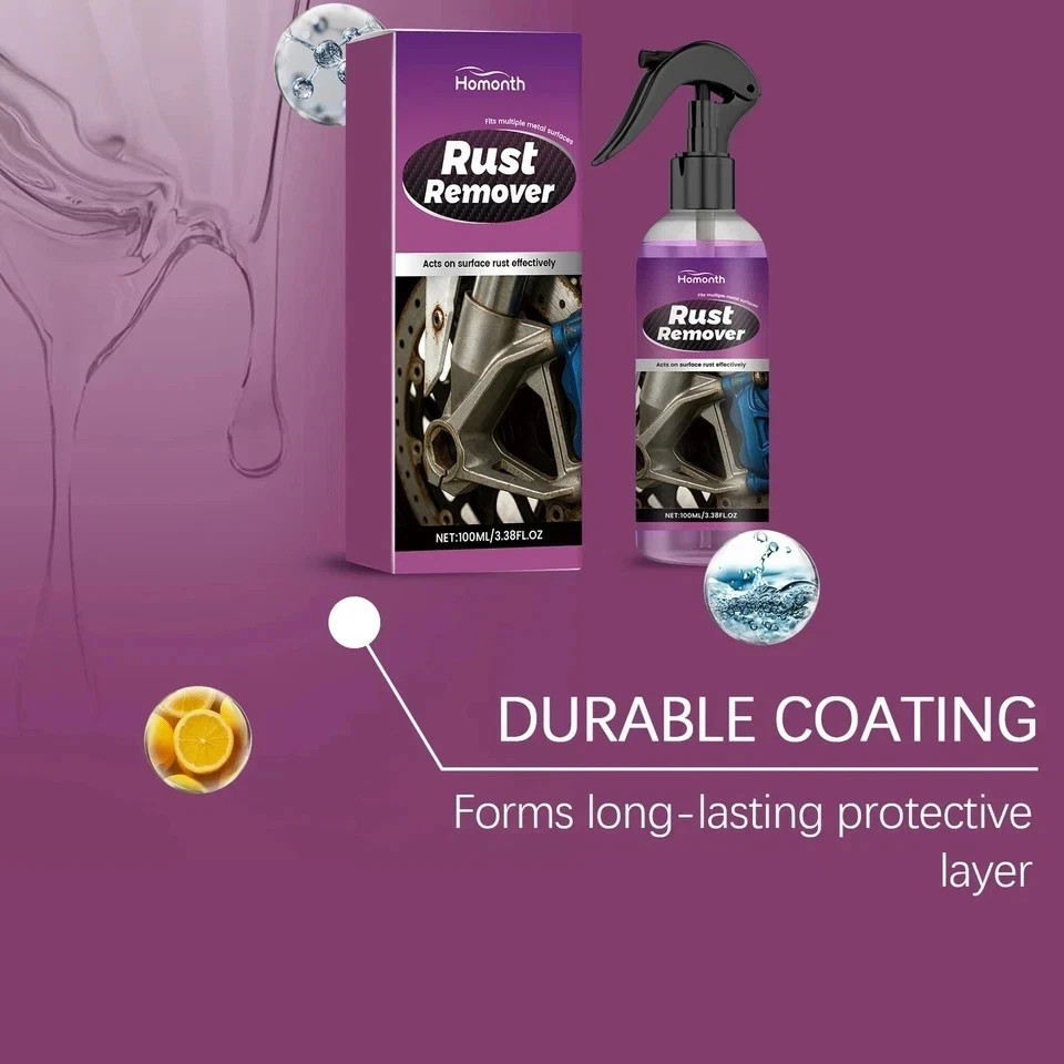 Car Rust Removal Spray Rust Remover Rust Inhibitor Derusting Spray Multipurpos