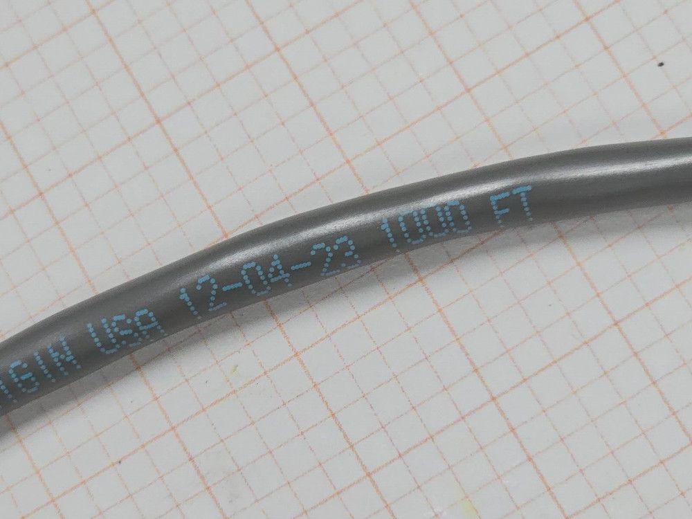 Carol C0755A 24/9C Shielded Tinned Communication/Computer Cable Riser Gray /50ft