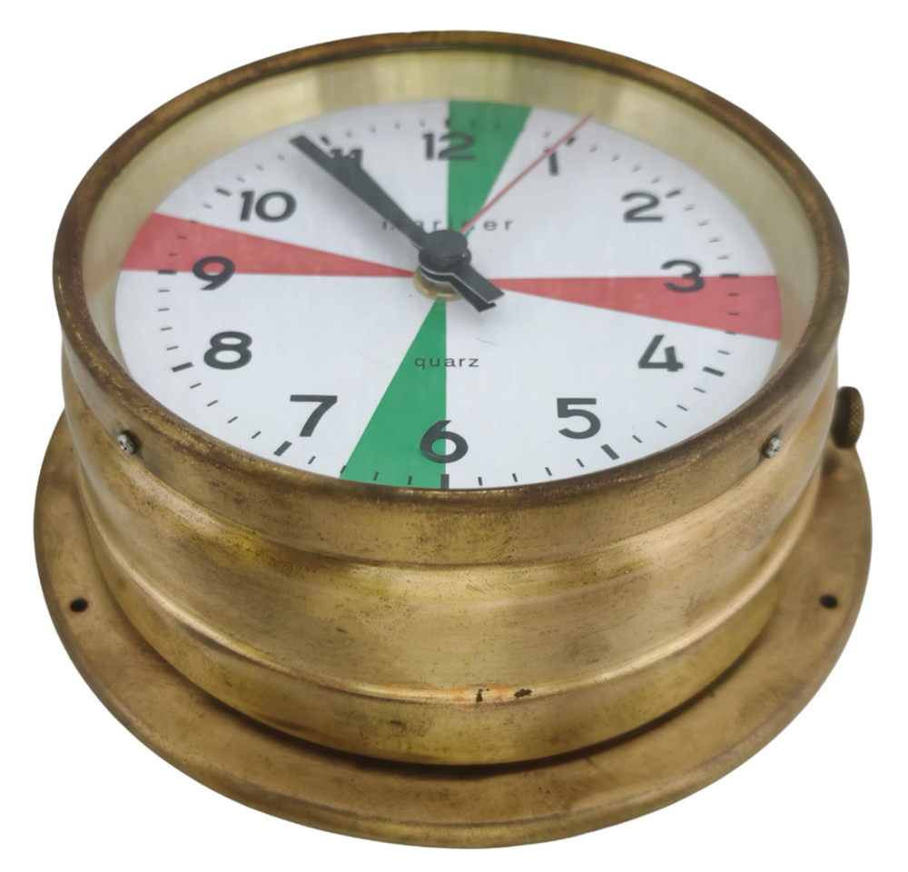 Mariner Royal Maritime Wall Nautical Clock Solid Brass Ship's Captain Quartz