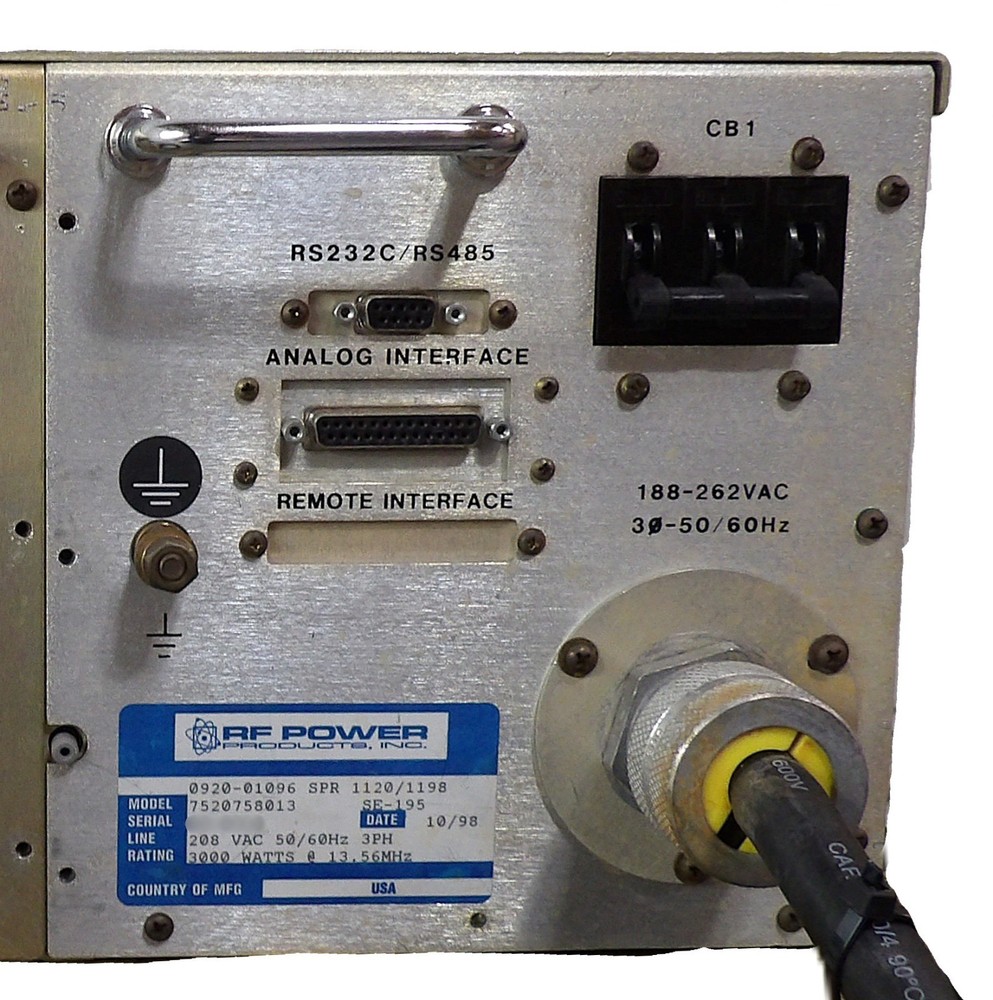RF30R/PWT RFPP RF Power Products 7520758013 RF Generator Surplus Untested