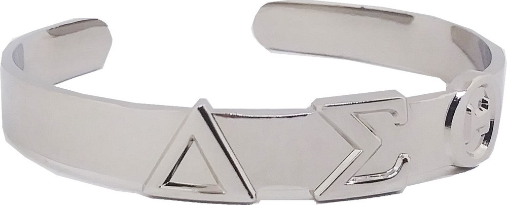 Delta Sigma Theta Bangle Bracelet [Silver]