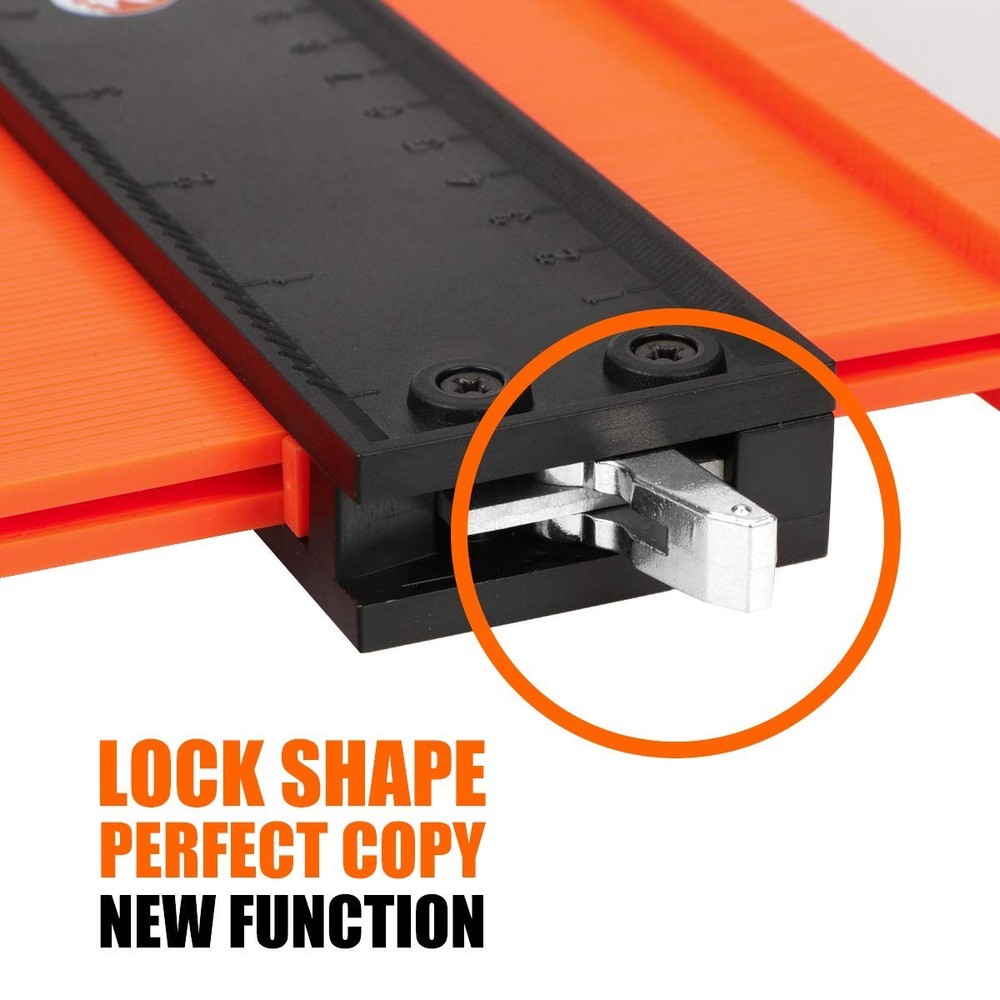 Durable ABS Plastic Contour Gauge: Precise Shape Duplication for Handyman Use