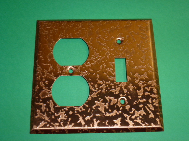 NOS! BELL ELECTRIC COPPER, COMBO TOGGLE SWITCH & 2-GANG DUPLEX RECEPTACLE