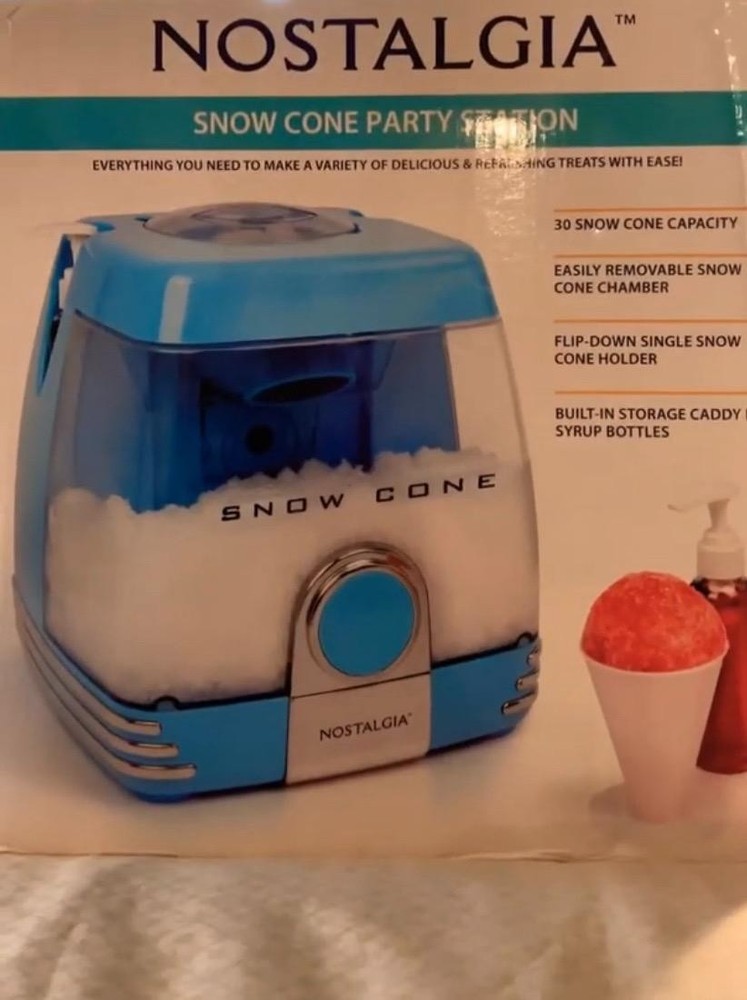 Retro Frozen Drink Maker - Automatic Mixing & Ice Shaver