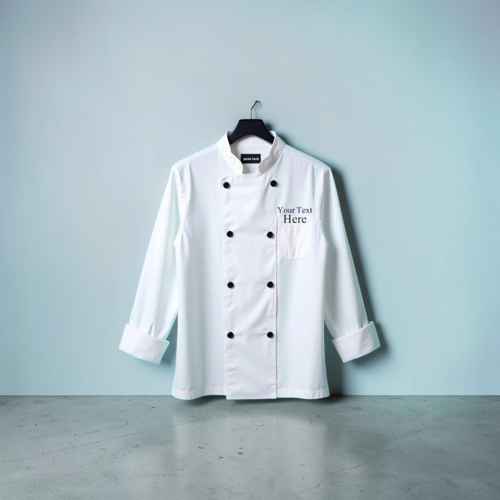 Custom Printed  Chef Coat: Personalized Kitchen Uniform (S-4XL)