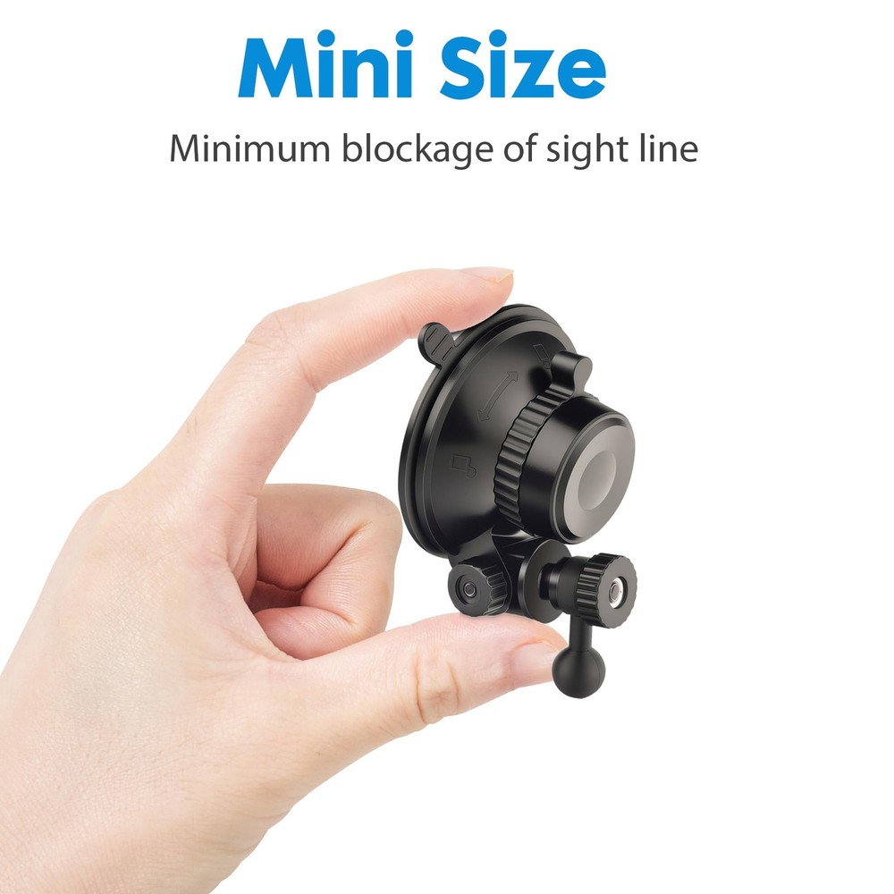 Universal Suction Cup Mount for Garmin Dash Cam Mount,Small Reusable...